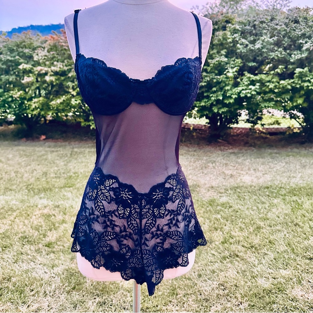 Victoria Secret Black lace teddy